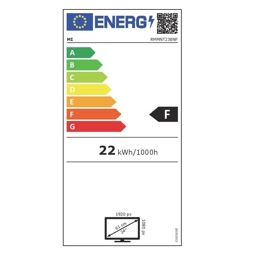 Monitor XIAOMI MI Desktop 1C, 23.8", IPS, 1920x1080px, 60Hz, 6ms, HDMI, VGA