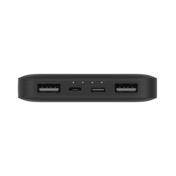 Prenosna baterija XIAOMI Redmi 10W, 10000mAh, 2xUSB-A, 1xUSB-C, 1xMicroUSB, črna