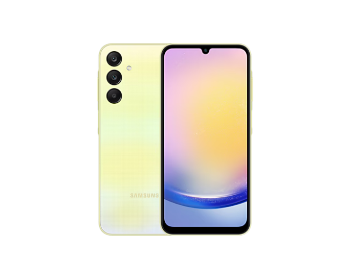 Mobilni telefon SAMSUNG Galaxy A25, 5G, 6.5", 6GB/128GB, rumen (SM-A256BZYDEUE)
