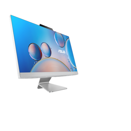 Namizno računalnik AiO ASUS M3402 M3402WFAK-WB31C0, 23.8" FHD, Ryzen 3 7320U, 8GB, 512GB SSD, tipkovnica + miš, belo