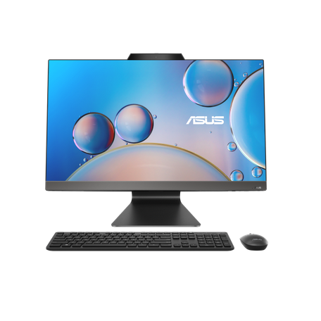 Namizni računalnik AiO ASUS M3702 M3702WFAK-WB53C0, 27" FHD, Ryzen 5 7520U, 16GB, 512GB SSD, tipkovnica + miška, črna