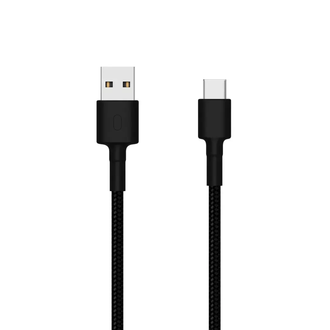 Kabel XIAOMI USB-C(m) na USB-A(m), 1m, pleteni, črni