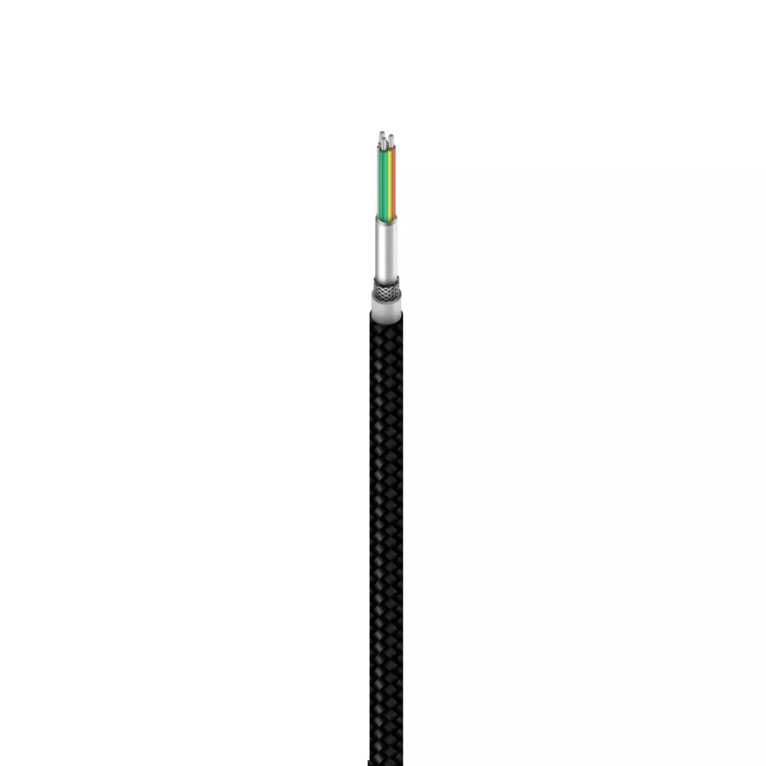Kabel XIAOMI USB-C(m) na USB-A(m), 1m, pleteni, črni