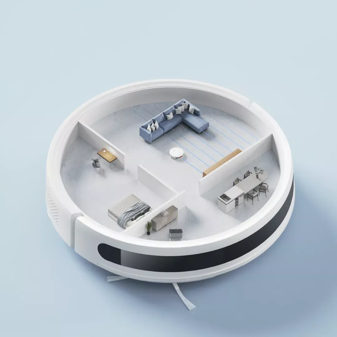 Robotomik sesalnik XIAOMI Robot Vacuum E10, bel