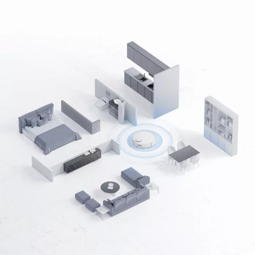 Robot sesalnik XIAOMI Robot Vacuum S10, bel