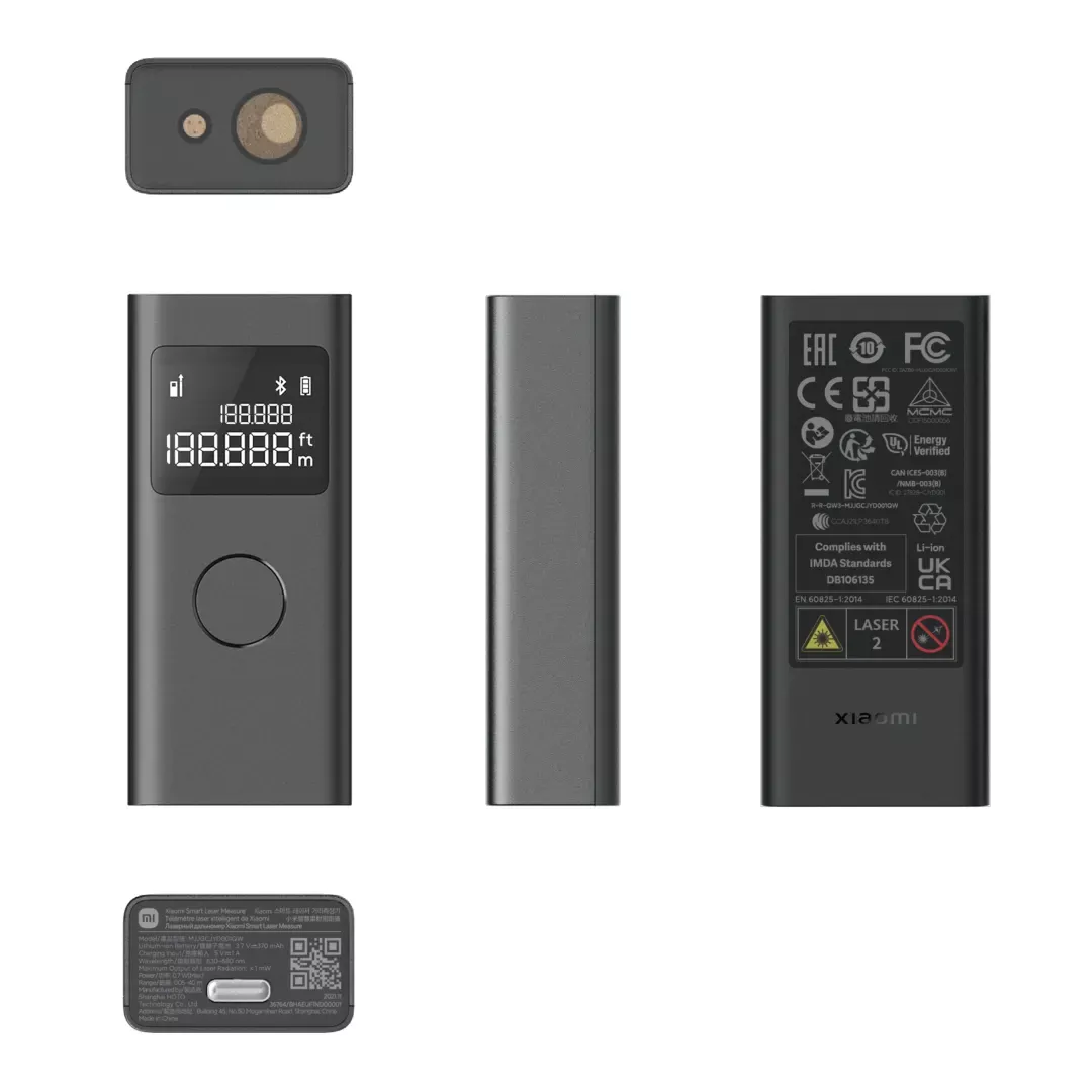 Pametni merilnik XIAOMI Smart Laser Measure, laserski