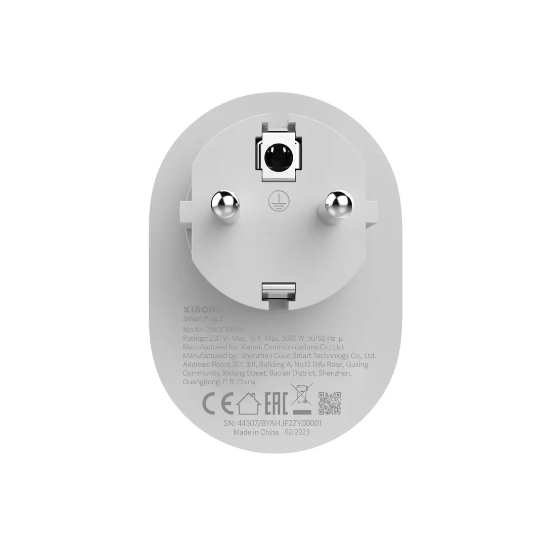 Pametna vtičnica XIAOMI Smart Plug 2, bela