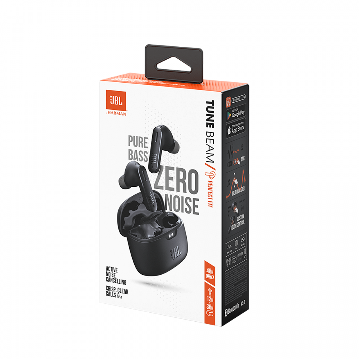 Bluetooth slušalke JBL Tune Beam, TWS, In-ear, črne (JBLTBEAMBLK)