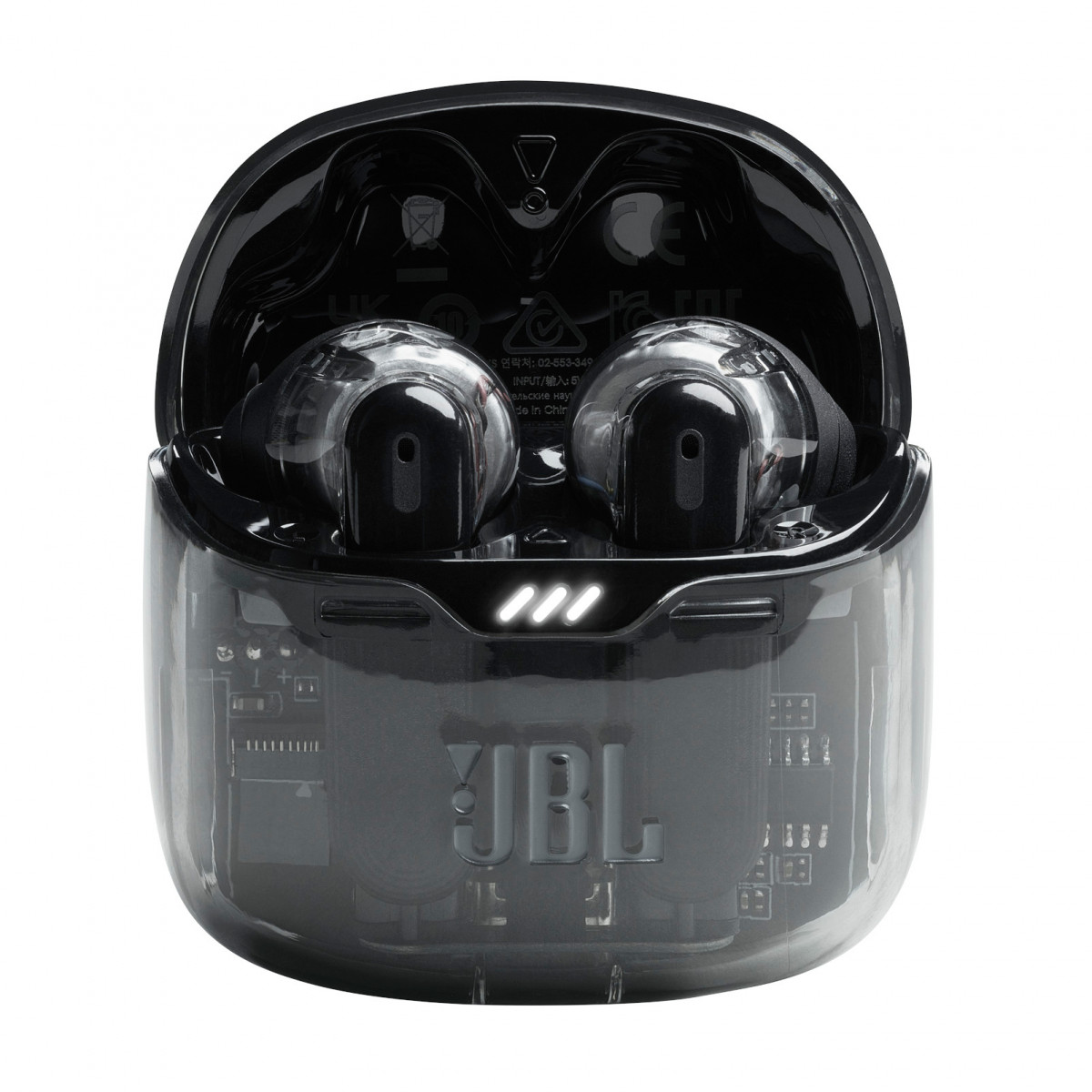 Bluetooth slušalke JBL Tune Flex Ghost Edition, In-ear, črne (JBLTFLEXGBLK)