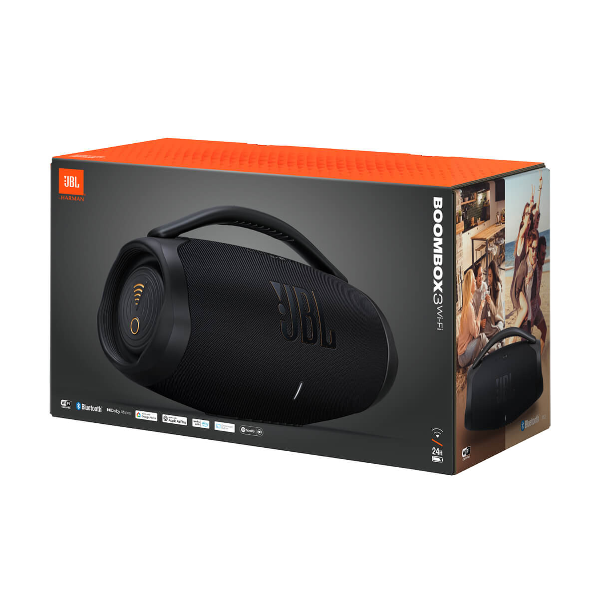 Bluetooth zvočnik JBL Boombox 3 WIFI, črni (JBLBB3WIFIBLK)