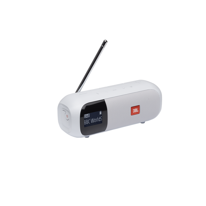Bluetooth zvočnik/radio JBL Tuner 2, bel (JBLTUNER2WHT)