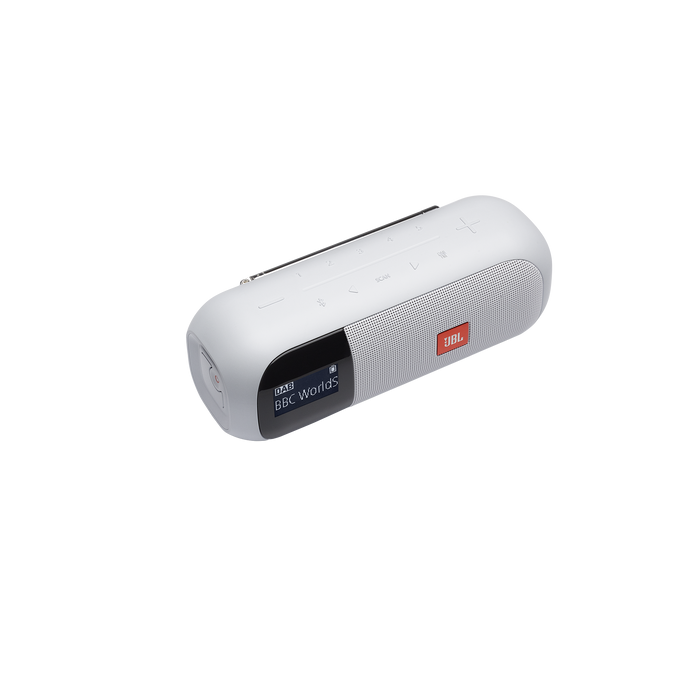 Bluetooth zvočnik/radio JBL Tuner 2, bel (JBLTUNER2WHT)