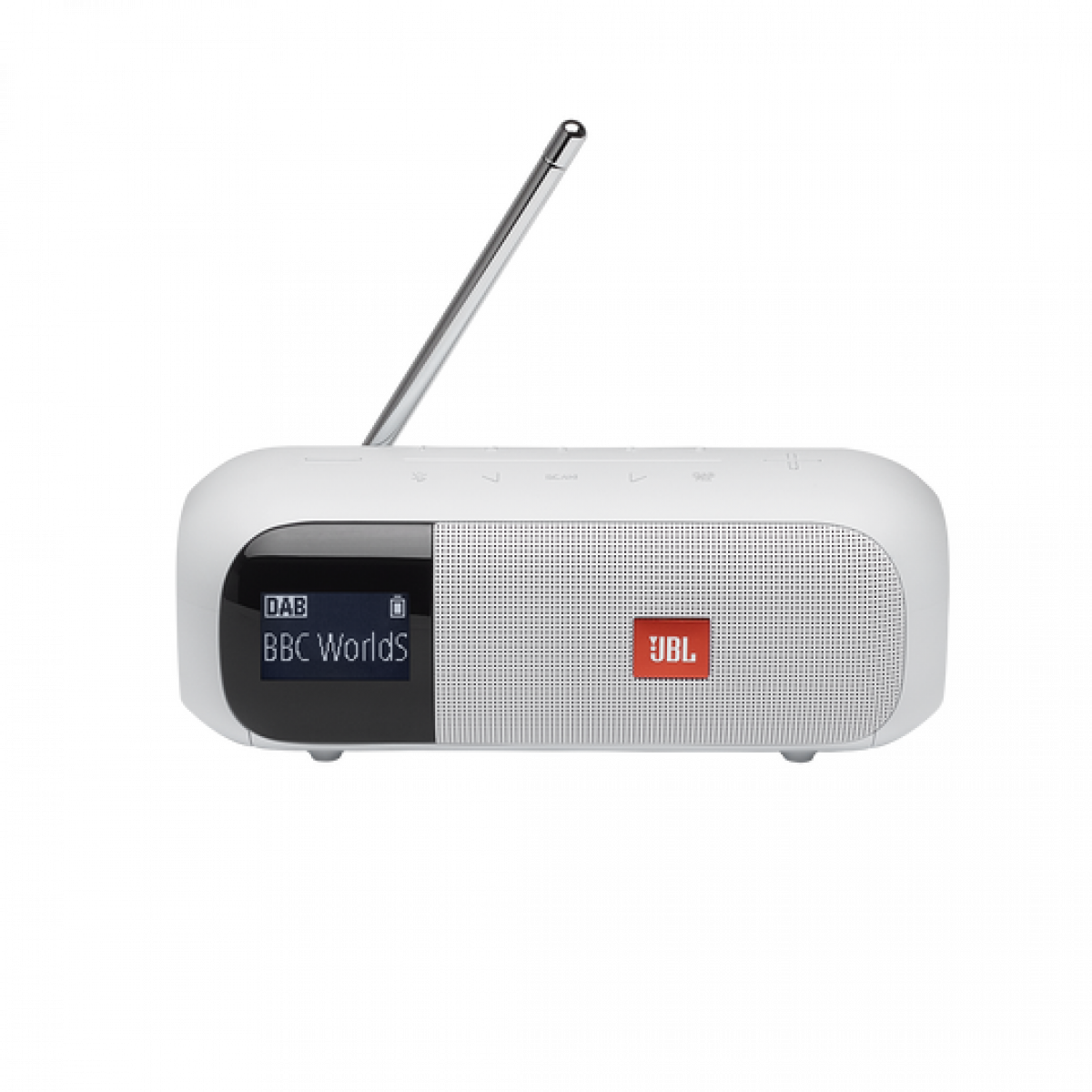 Bluetooth zvočnik/radio JBL Tuner 2, bel (JBLTUNER2WHT)