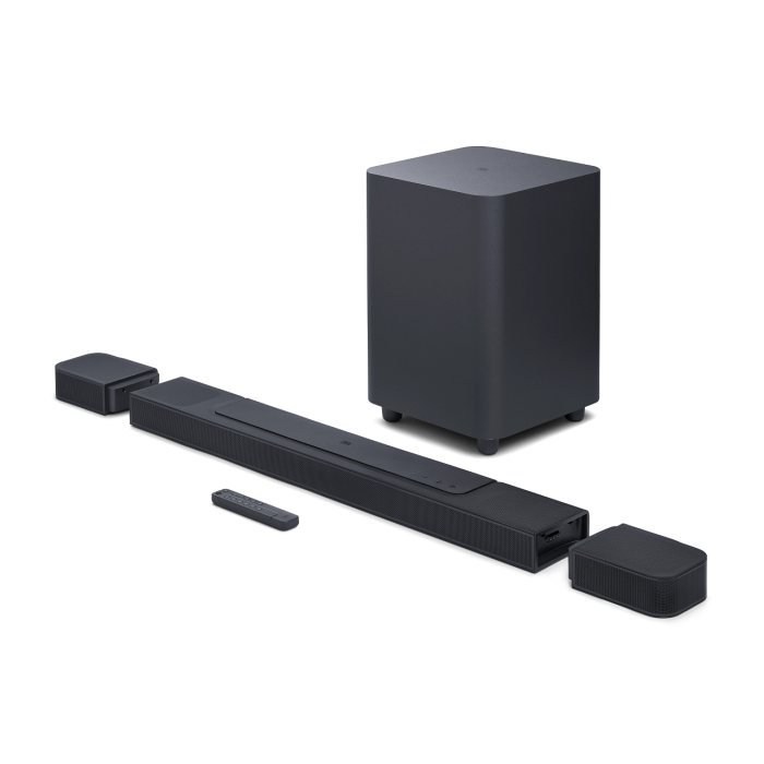 Soundbar JBL Bar 1000 7.1.4, 880W, BT,WiFi, Dolby Atmos, MultiBeam, črni (JBLBAR1000PROBLKEP)