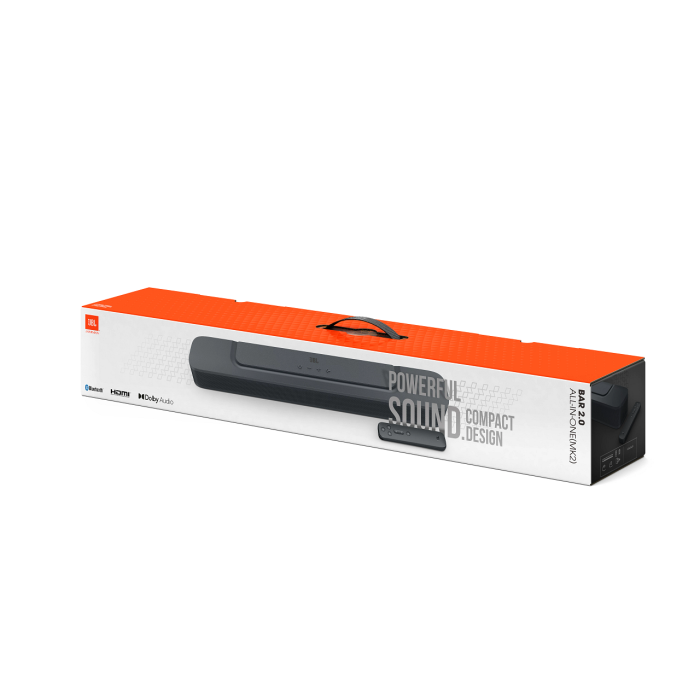 Zvočnik JBL Bar 2.0 MK2 All-In-One Zvočnik, 2x40 W, BT 4.2, 1, črna (JBLBAR20AIOM2BLKEP)