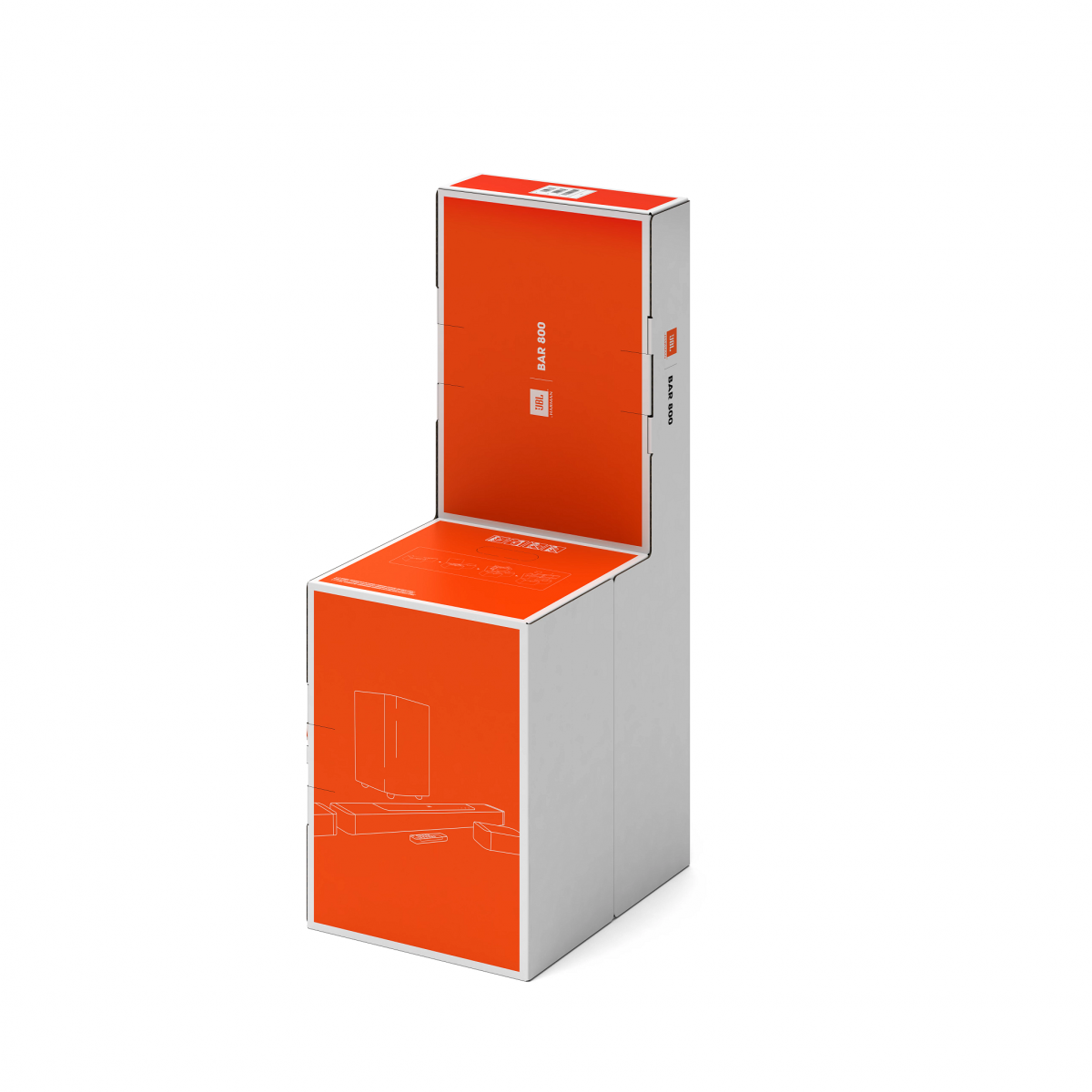 Soundbar JBL BAR 800 5.1.2, 720W, WiFi, True Dolby Atmos, brezžični subwoofer, črn (JBLBAR800PROBLKEU)