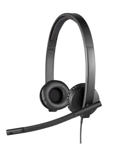 Slušalke za PC LOGITECH H570e, USB, žične, stereo, črne (981-000575)