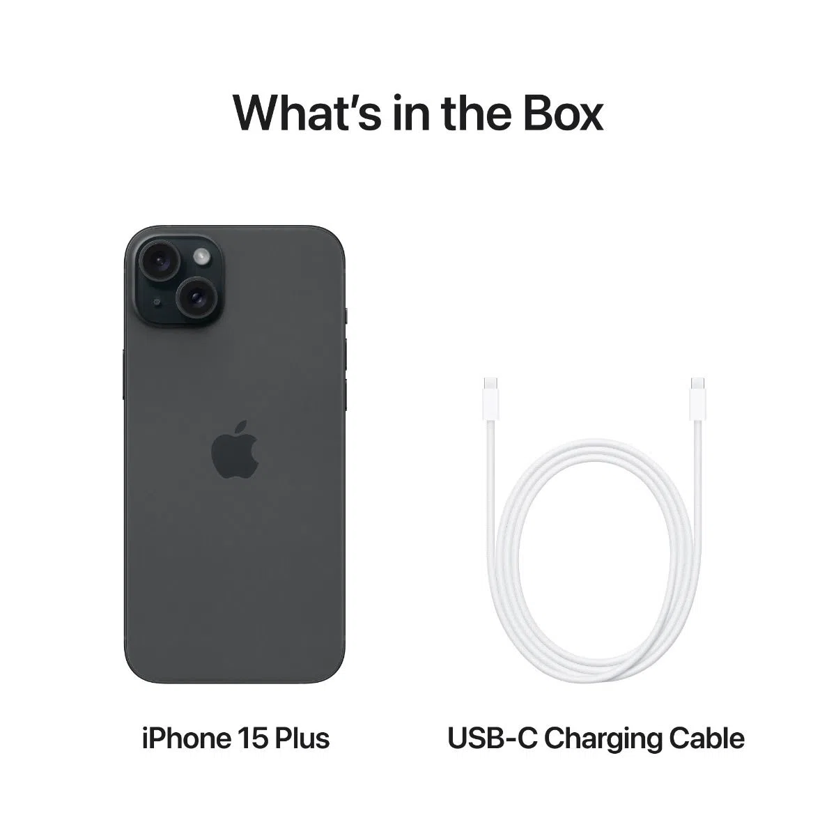Mobilni telefon APPLE iPhone 15 Plus 128GB, 6.7", Črn (MU0Y3)