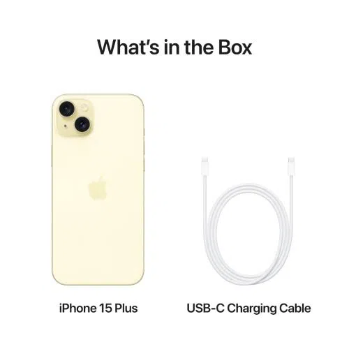 Mobilni telefon APPLE iPhone 15 Plus 256GB, 6.7", Rumena (MU1D3)