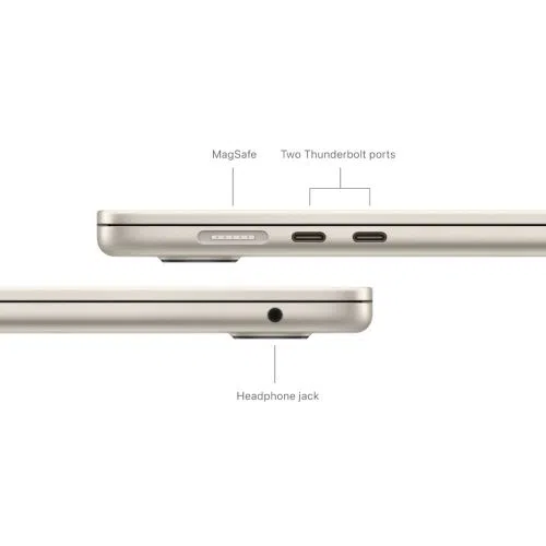 Prenosni računalnik APPLE MacBook Air (2024) 15.3", M3 8C/10G 16GB/256GB, Starlight, IT KB (MC9F4)
