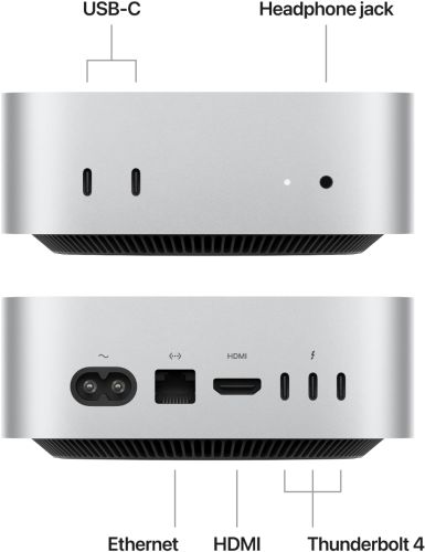 Namizni računalnik APPLE Mac Mini (2024) M4, 10C/10G, 16/256GB (MU9D3)