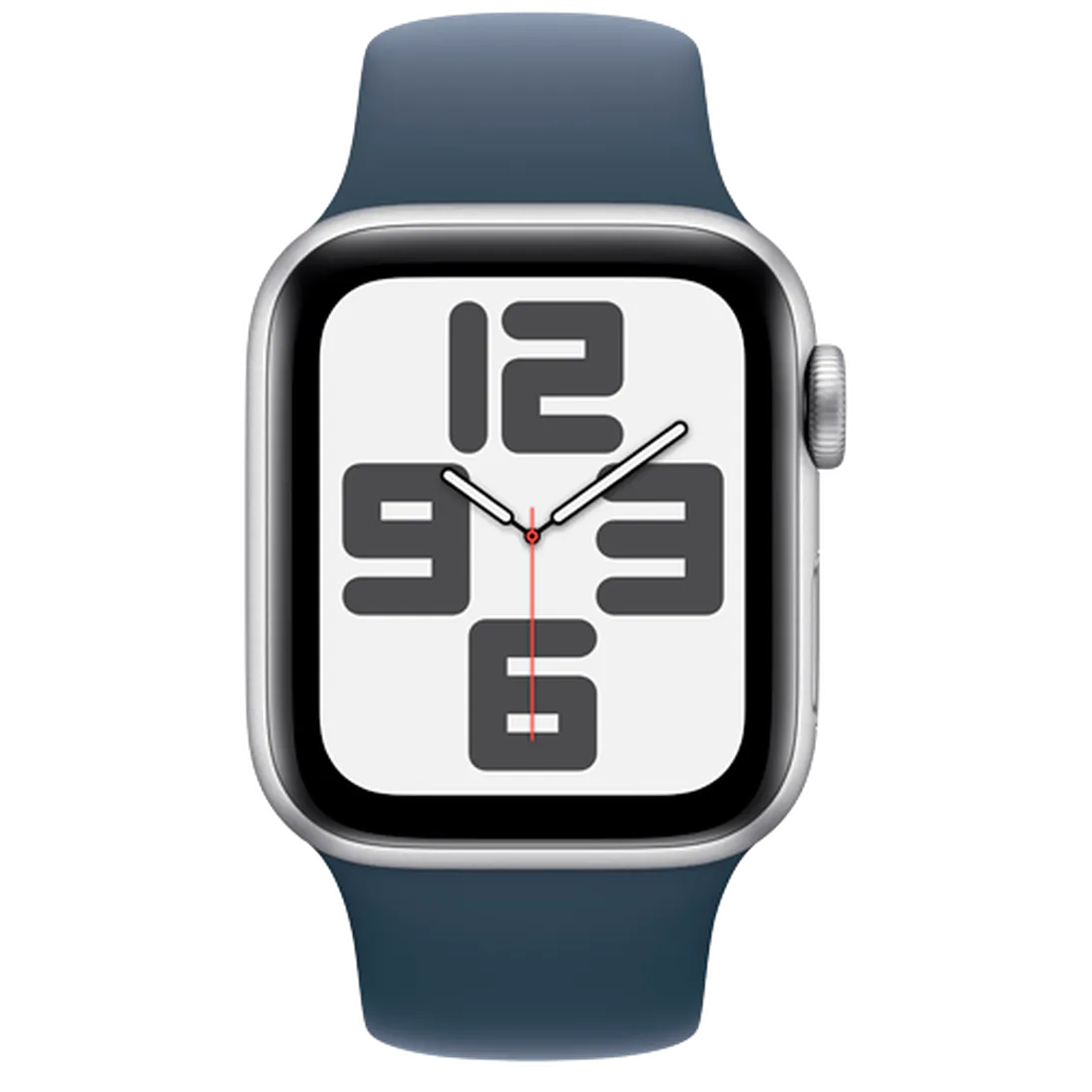 Pametni gled OS APPLE Watch SE 2023 40mm Srebrna, Modra Silikonska Traka M/L (MRE23QF/A)