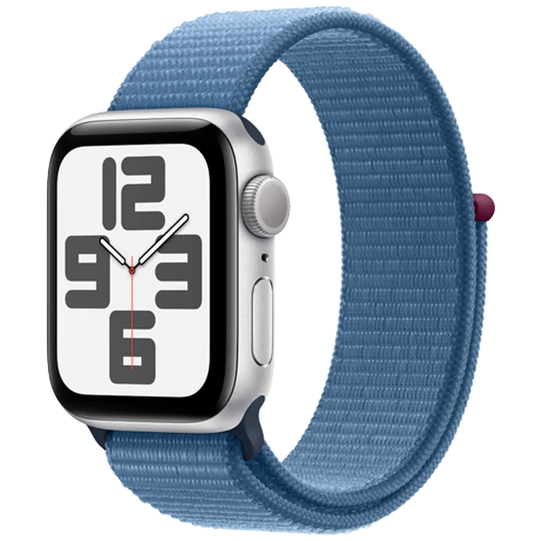 Pametni ure APPLE Watch SE 2023 40mm Srebrna, Modra najlonska zapestnica (MRE33QF/A)