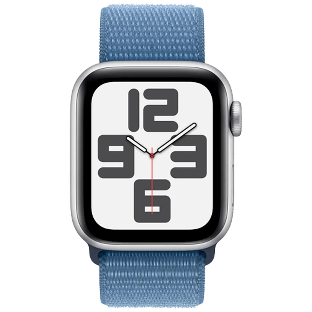 Pametni ure APPLE Watch SE 2023 40mm Srebrna, Modra najlonska zapestnica (MRE33QF/A)