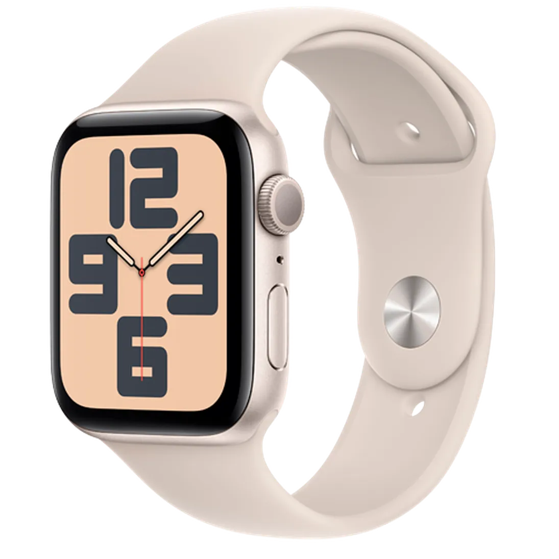 Pametna ura APPLE Watch SE 2023 44mm Zlata, Bež Silikonski Trak M/L (MRE53QF/A)