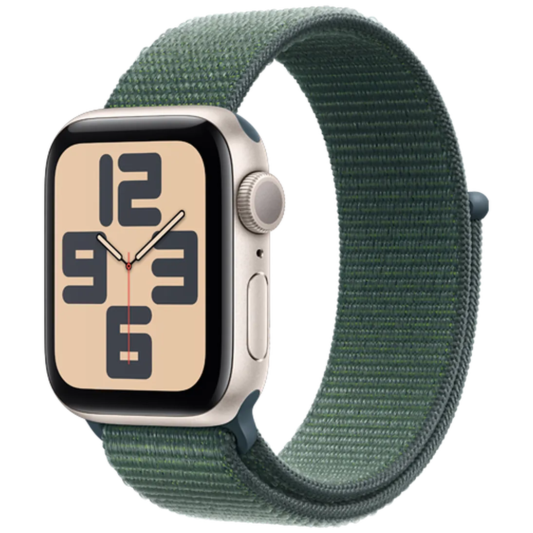 Pametni uri APPLE Watch SE 2024 40mm Zlato, Zeleni najlonski trak (MXEH3QF/A)