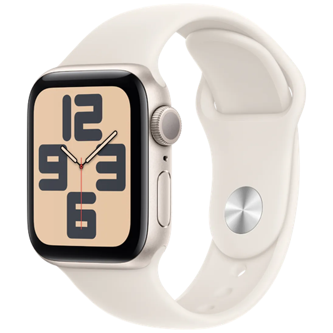 Pametna ura APPLE Watch SE 2024 40mm Zlato, Bež Silikonski Trak S/M (MXEF3QF/A)