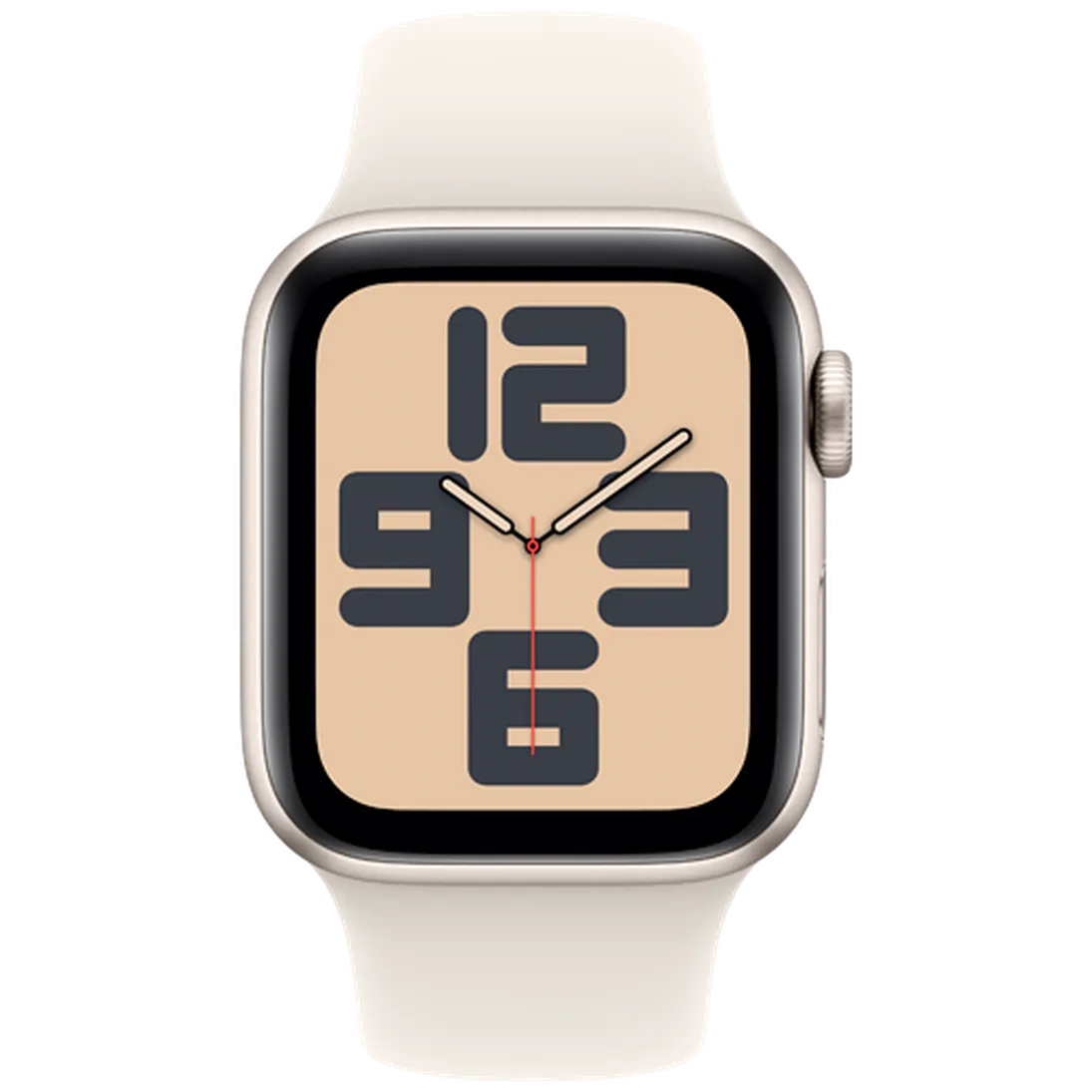 Pametni ura APPLE Watch SE 2024 4G 40mm Zlata, Bež Silikonski Trak S/M (MXGJ3QF/A)