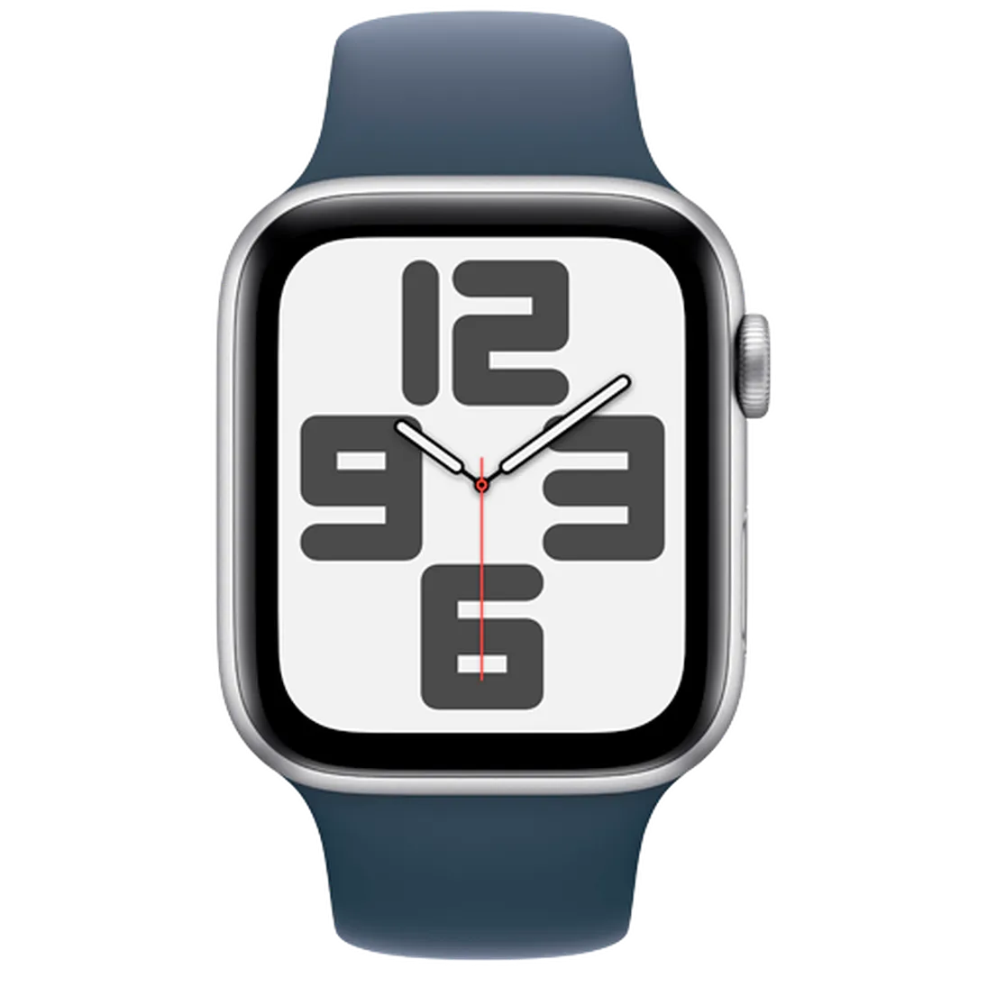 Pametni ura APPLE Watch SE 2023 44mm Srebro, Modra Silikonska Naramnica M/L (MREE3QF/A)