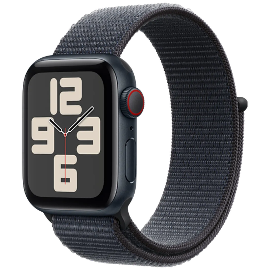 Pametna ura APPLE Watch SE 2024 4G 40mm Črna, Črn Najlon Pas (MXGA3QF/A)