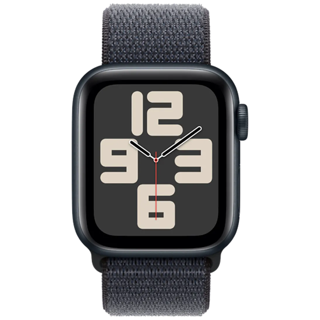 Pametna ura APPLE Watch SE 2024 4G 40mm Črna, Črn Najlon Pas (MXGA3QF/A)