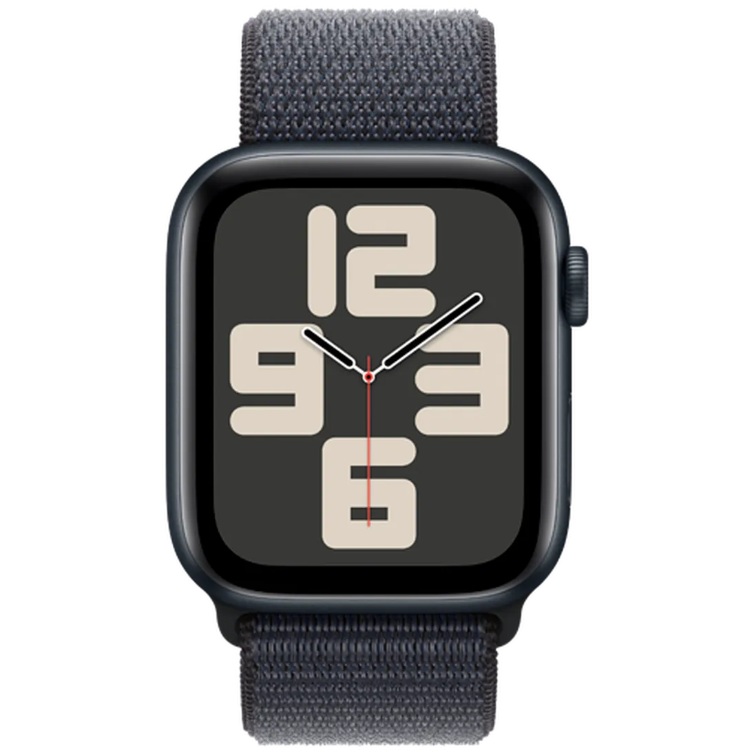 Pametni ura APPLE Watch SE 2024 4G 44mm Črna, Črn Najlon Pas (MXGN3QF/A)