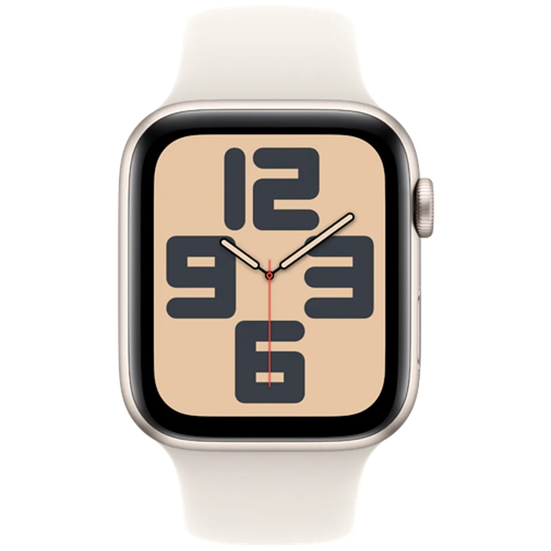 Pametni uri APPLE Watch SE 2024 4G 44mm Zlato, Bež Silikonski Trak S/M (MXGT3QF/A)