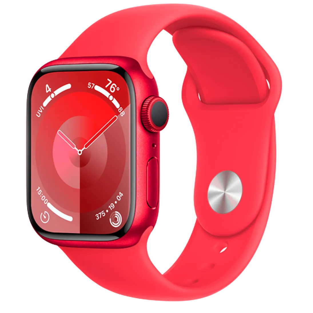 Pametni ura APPLE Watch S9 41mm Rdeča, Rdež Silikonski Pas M/L (MRXH3QF/A)