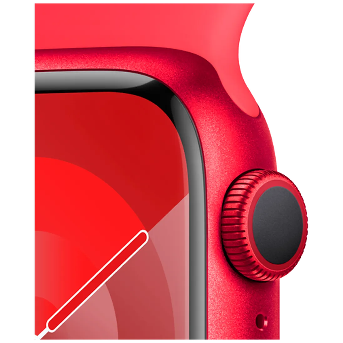 Pametni ura APPLE Watch S9 41mm Rdeča, Rdeč silikonast pas S/M (MRXG3QF/A)