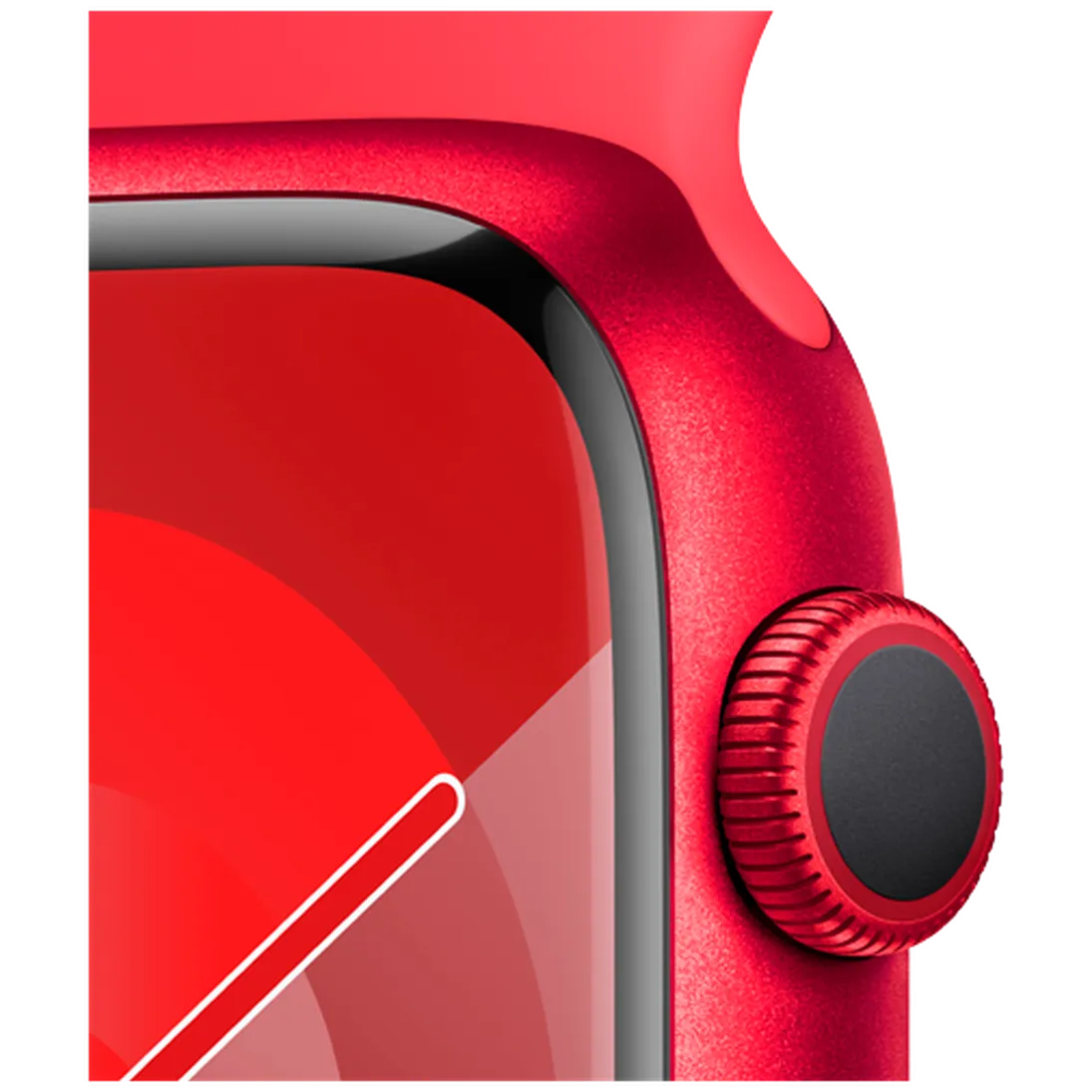 Pametni ura APPLE Watch S9 45mm Rdeča, Rdeč silikonski trak S/M (MRXJ3QF/A)