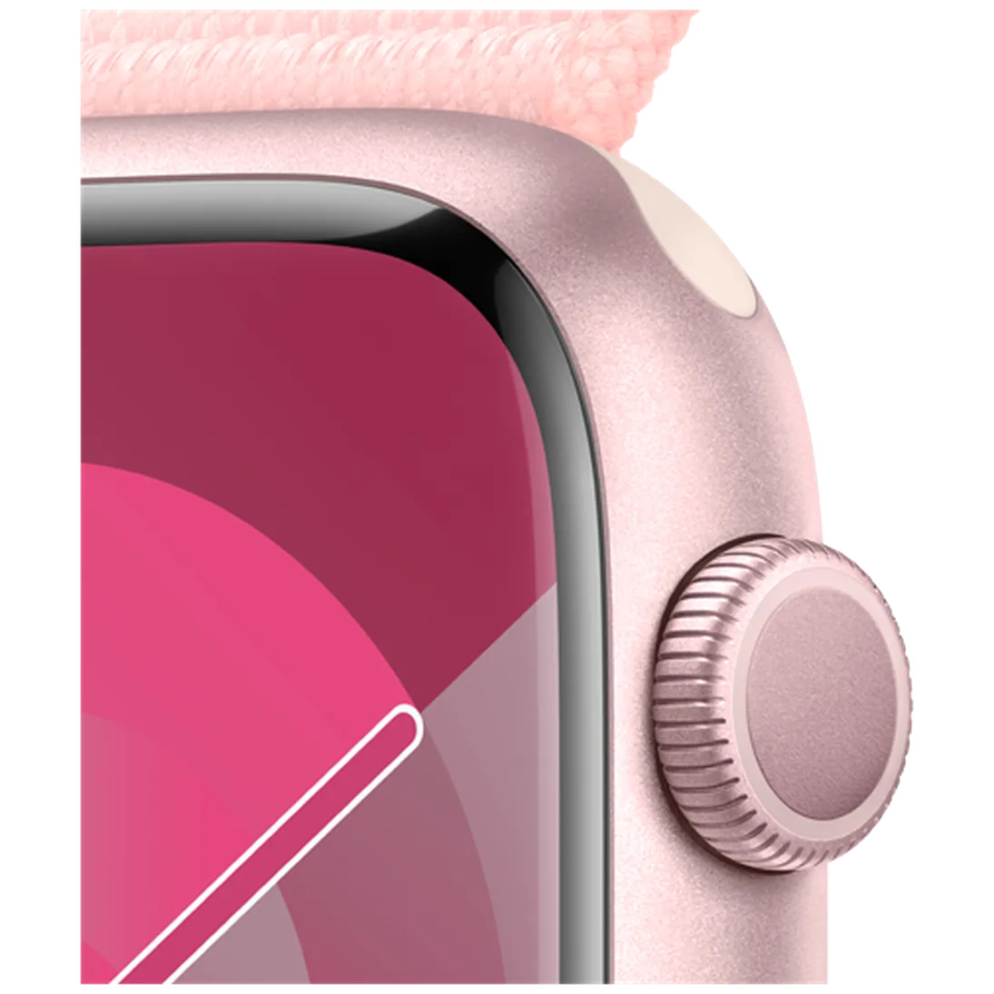 Pametni telefon APPLE Watch S9 45mm Roza, Roza Nylon Trak (MR9J3QF/A)
