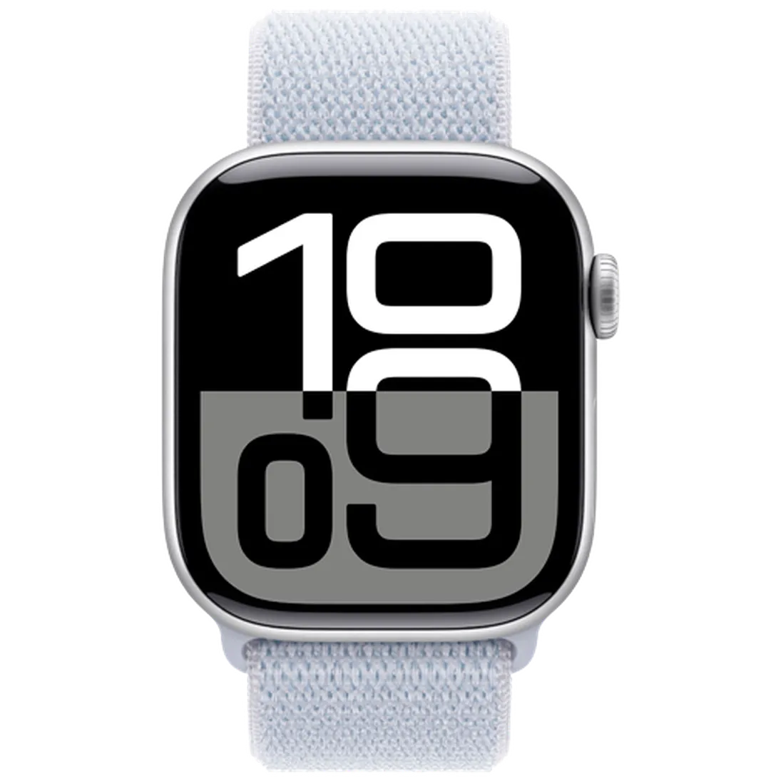Pameten ura APPLE Watch S10 42mm Srebrna, Svetlo modra najlon trak (MWWD3QF/A)