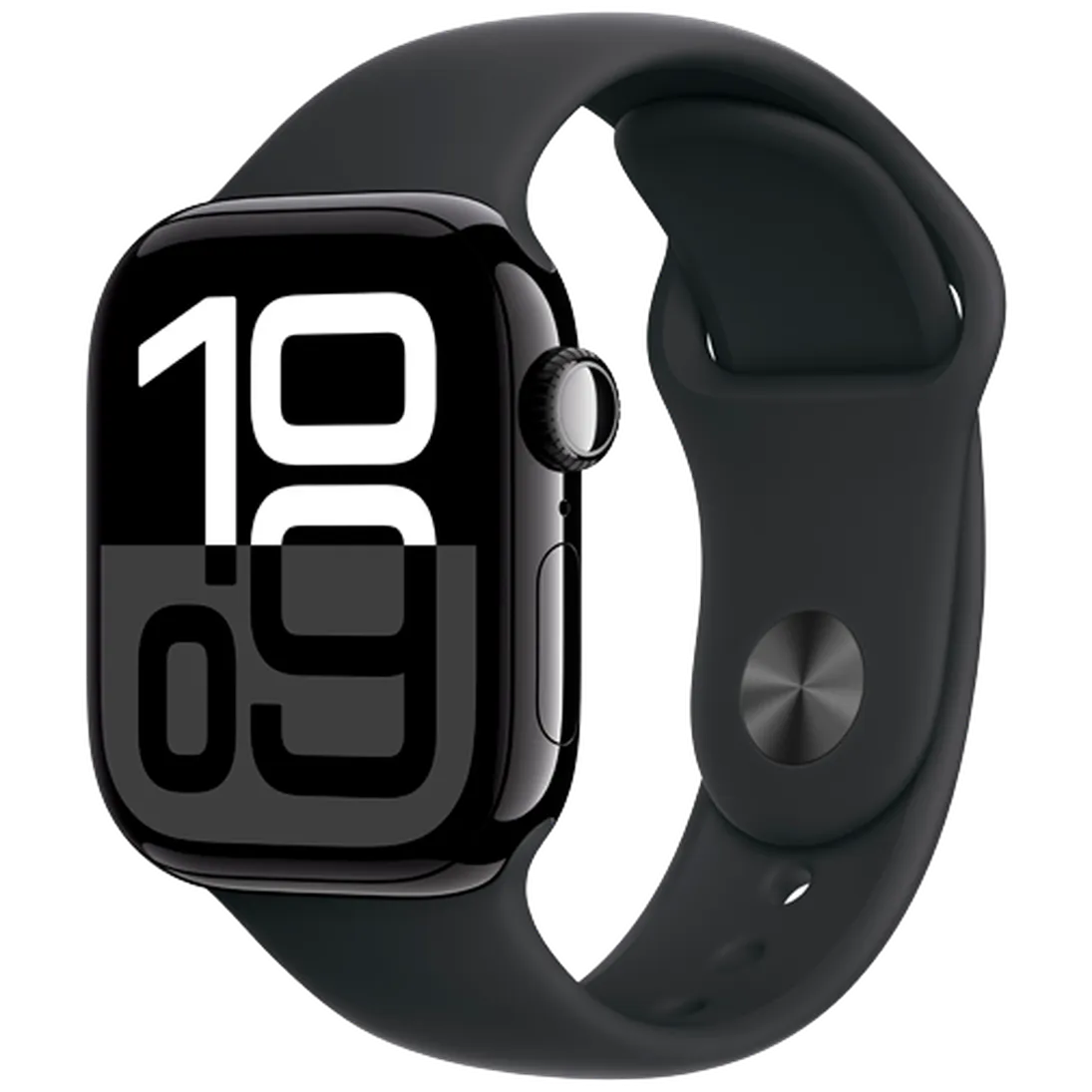 Pametni ura APPLE Watch S10 42mm Črna, Črn gumijast trak S/M (MWWE3QF/A)