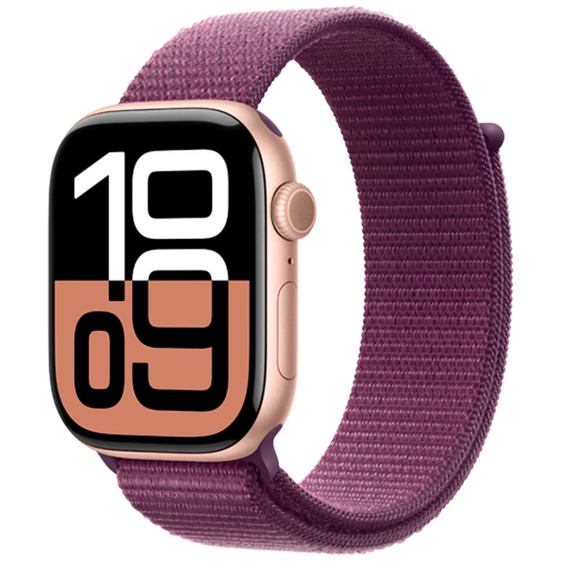 Pametni uro APPLE Watch S10 46mm Zlato, Vijolična najlon trak (MWWV3QF/A)