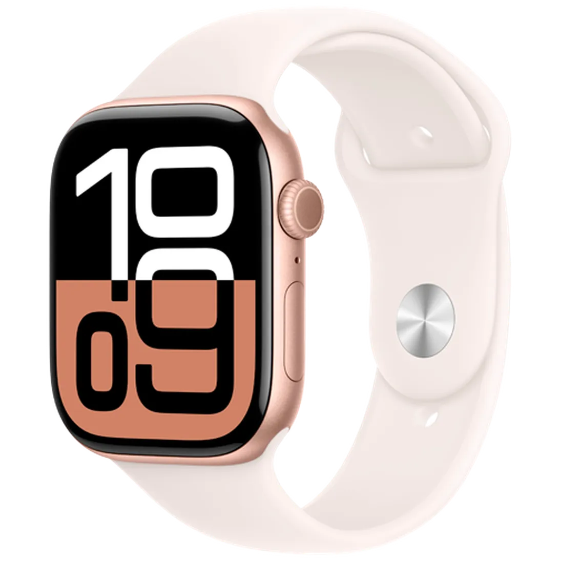 Pametni ura APPLE Watch S10 46mm Zlato, Roza Guma Pas M/L (MWWU3QF/A)