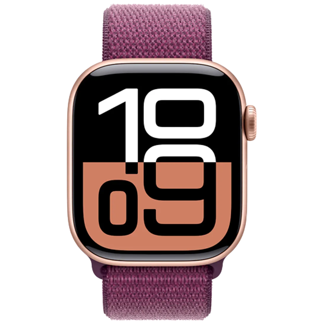 Pametni ura APPLE Watch S10 4G 42mm Zlato, Vijolična najlonska zapestnica (MWXC3QF/A)