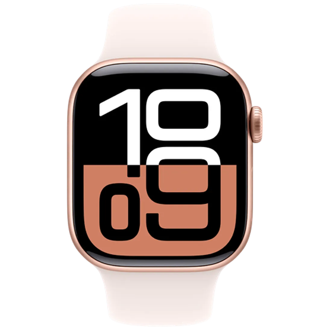 Pametni uro APPLE Watch S10 4G 42mm Zlato, Roza gumijasti trak M/L (MWXA3QF/A)