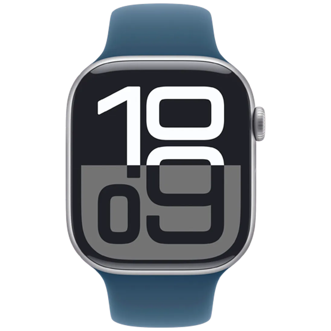 Pametni ura APPLE Watch S10 4G 46mm Srebrna, Modri Silikonski Trak S/M (MWY03QF/A)