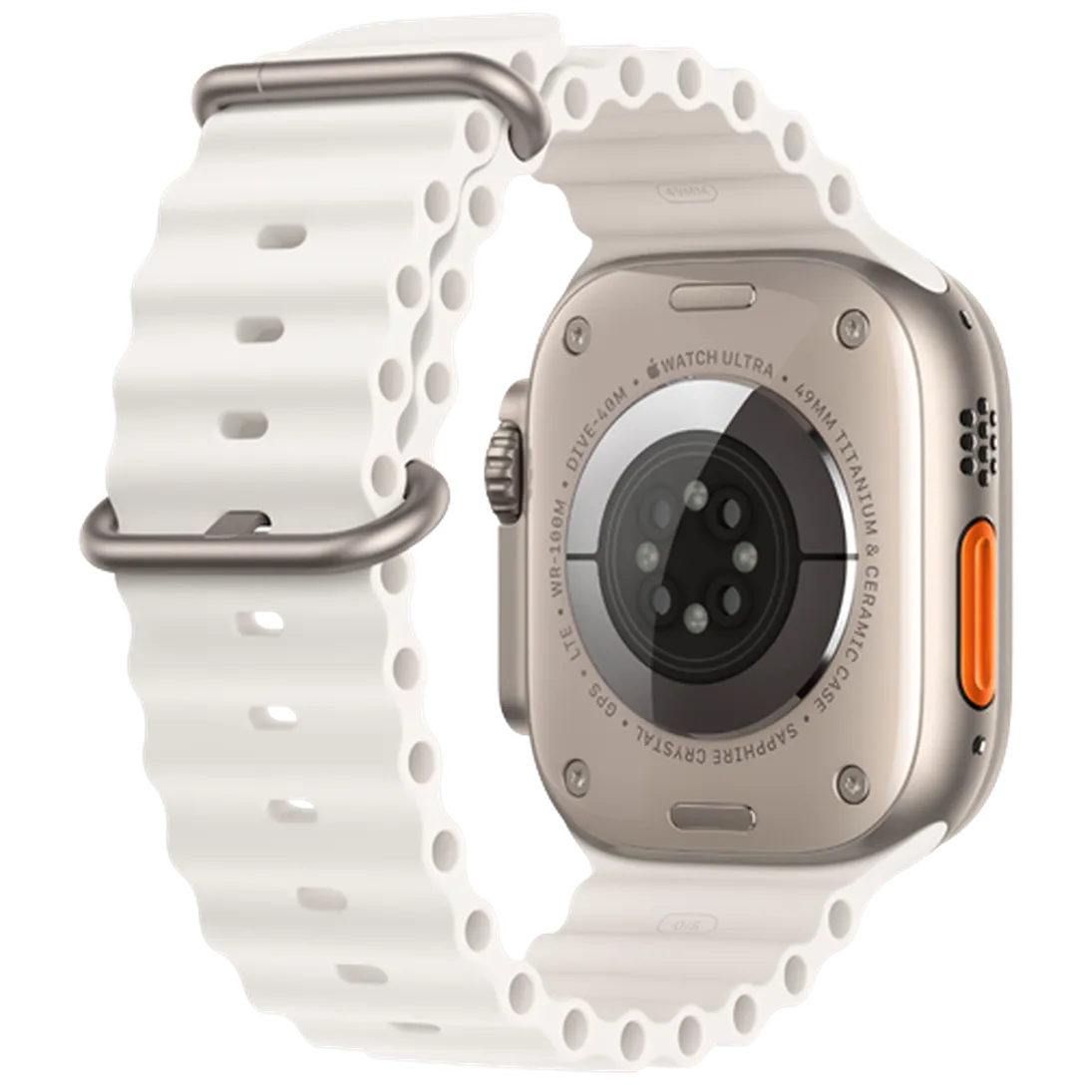 Pametni ura APPLE Watch Ultra 2, Bel gumijast trak (MREJ3NF/A)