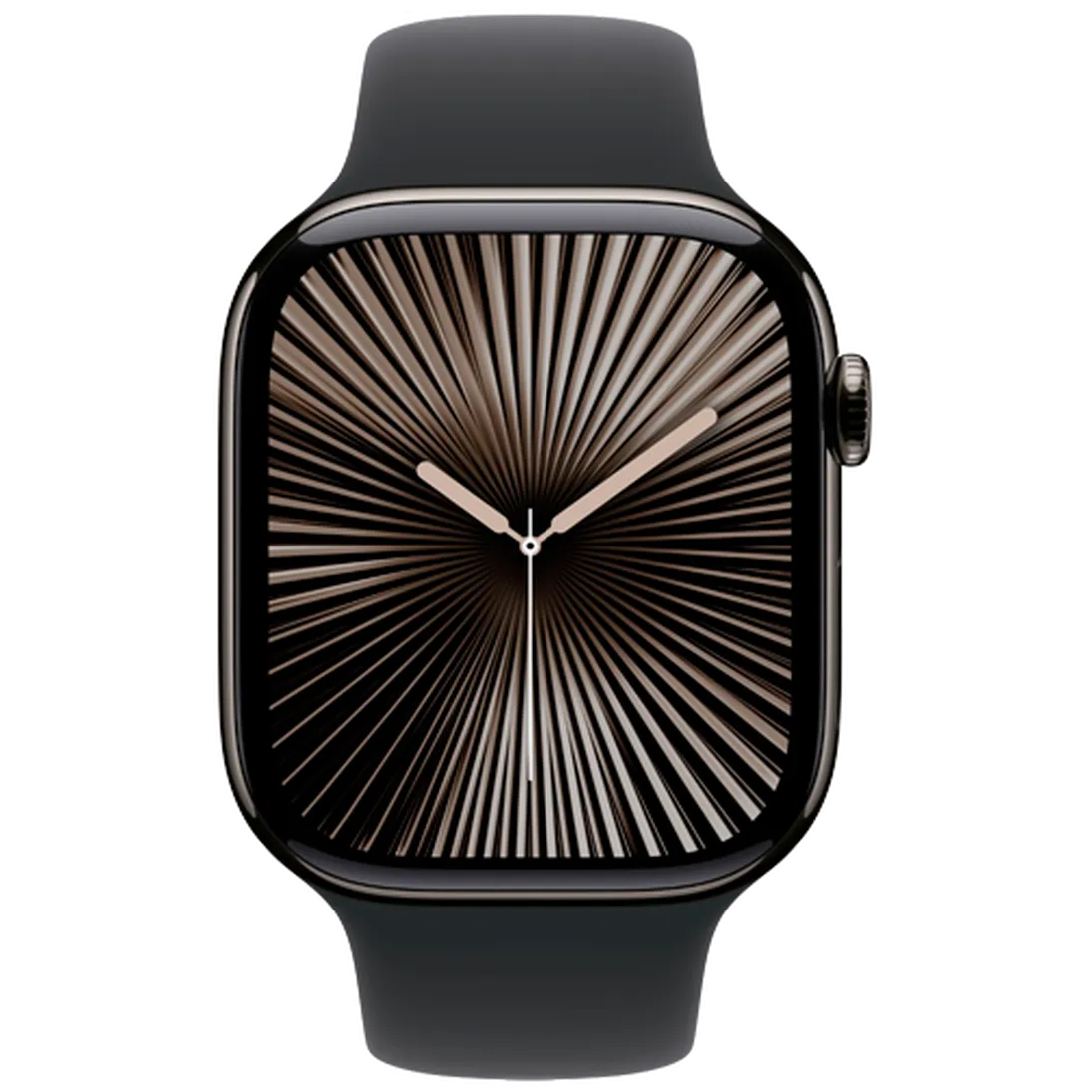 Pametni pametni APPLE Watch S10 4G 46mm Slate Titanium, Črna guma pas S/M (MWYD3QF/A)